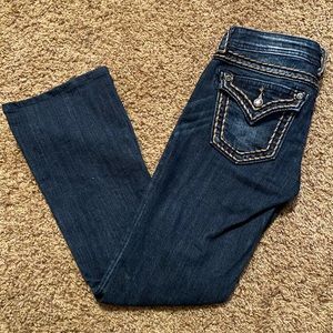 Stylish Hemmed Miss Me Denim Size 26 Bootcut